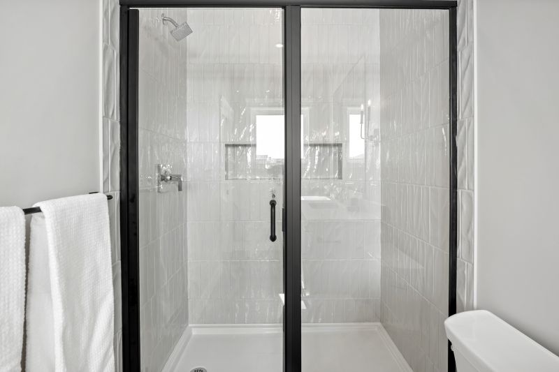 Stylish Shower with Clear Glass