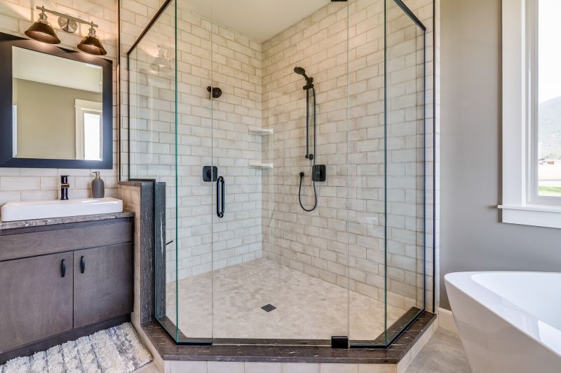 Elegant Shower with Modern Fixtures