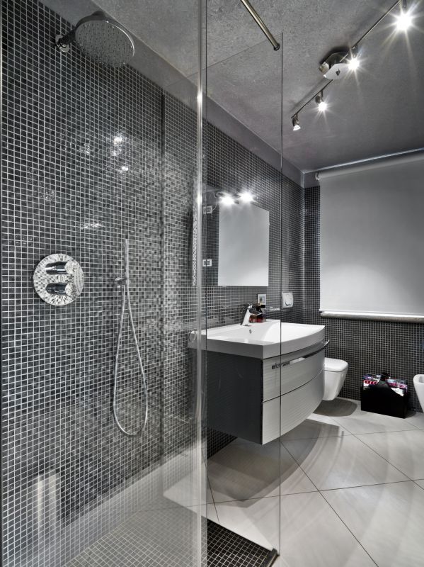 Elegant Shower with Rain Head